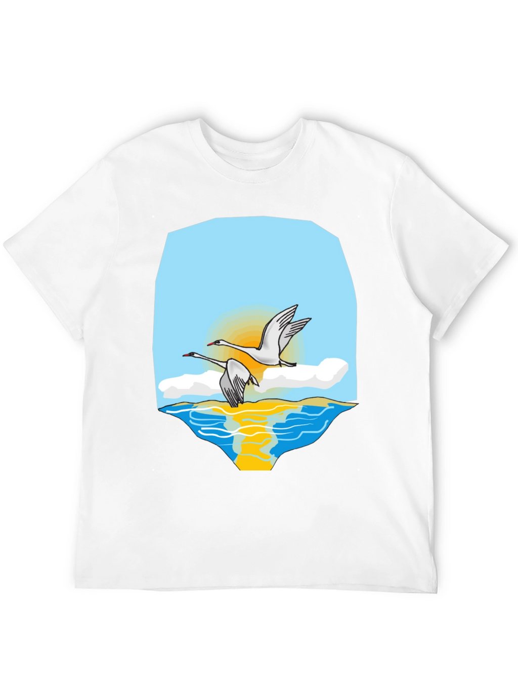 Swan Lake Graphic Tee - Stylish & Comfortable