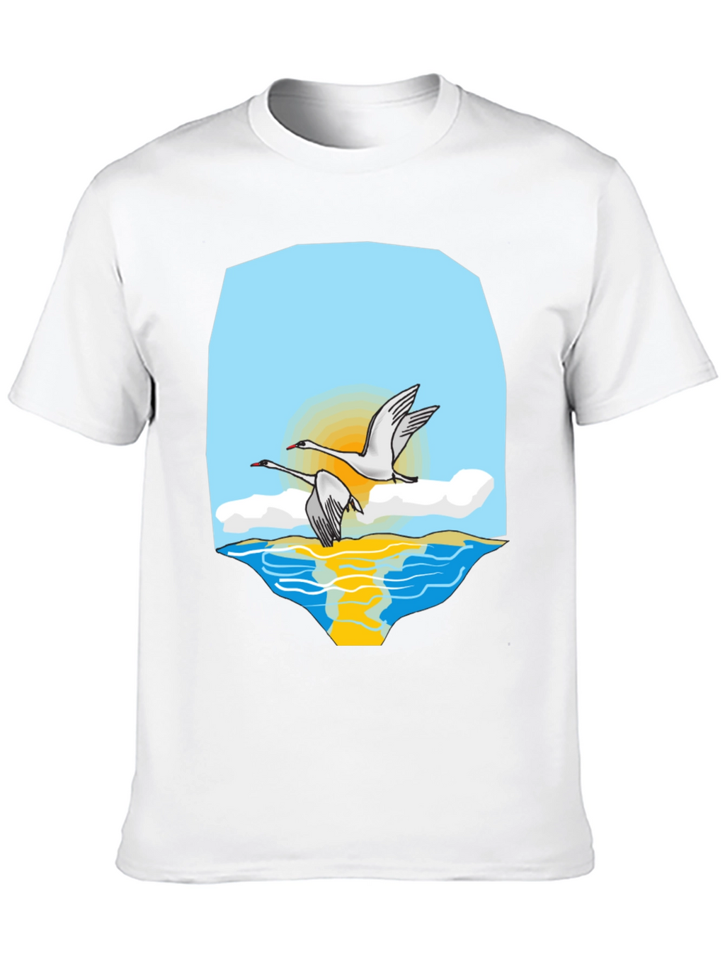 Swan Lake Graphic Tee - Stylish & Comfortable