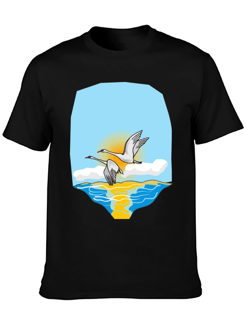 Swan Lake Graphic Tee - Stylish & Comfortable