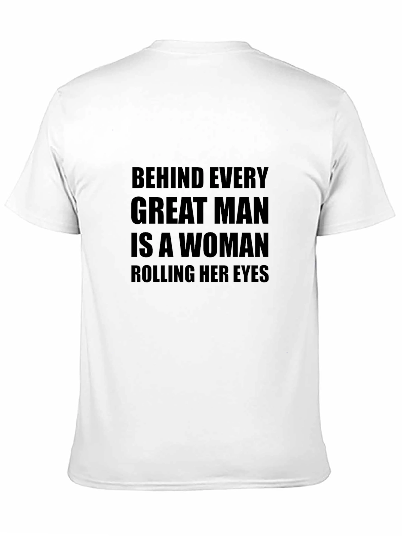 Humorous Slogan Graphic Black Tee