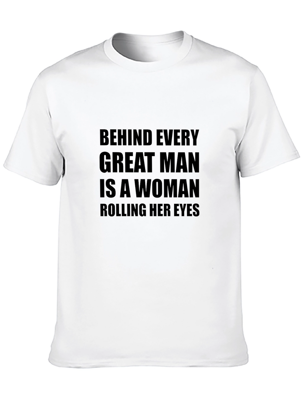 Humorous Slogan Graphic Black Tee