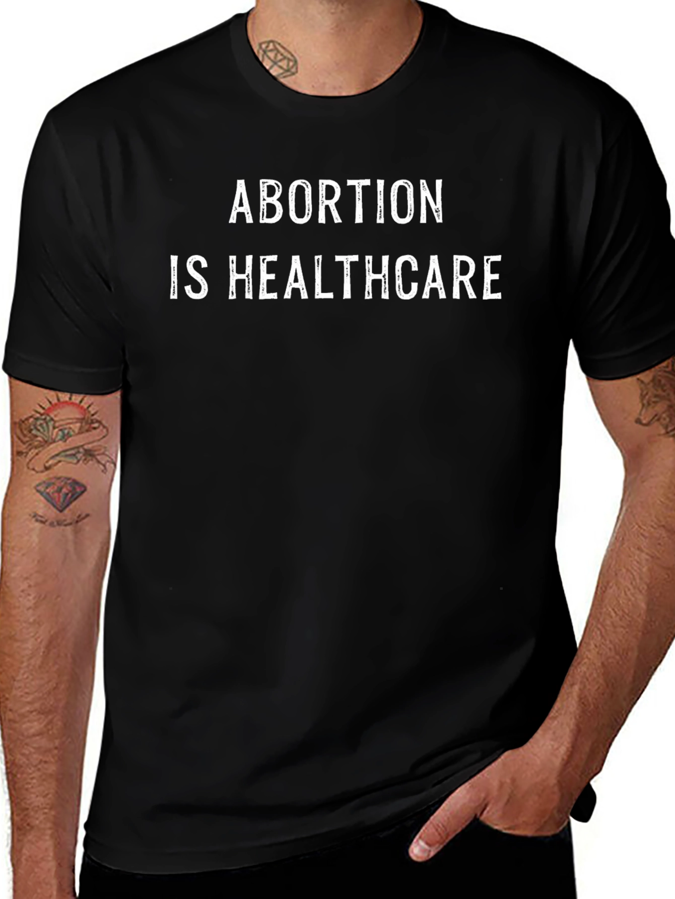 Abortion is Healthcare Graphic Tee - Unisex Black T-Shirt