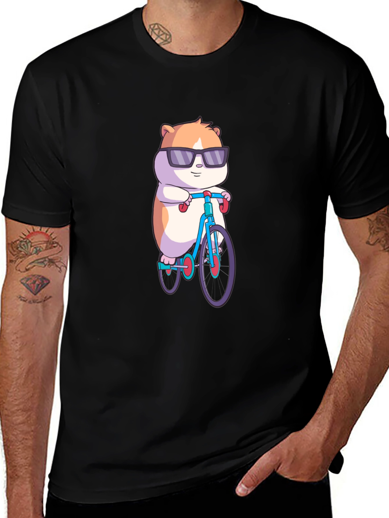 Cool Hamster Biking T-Shirt