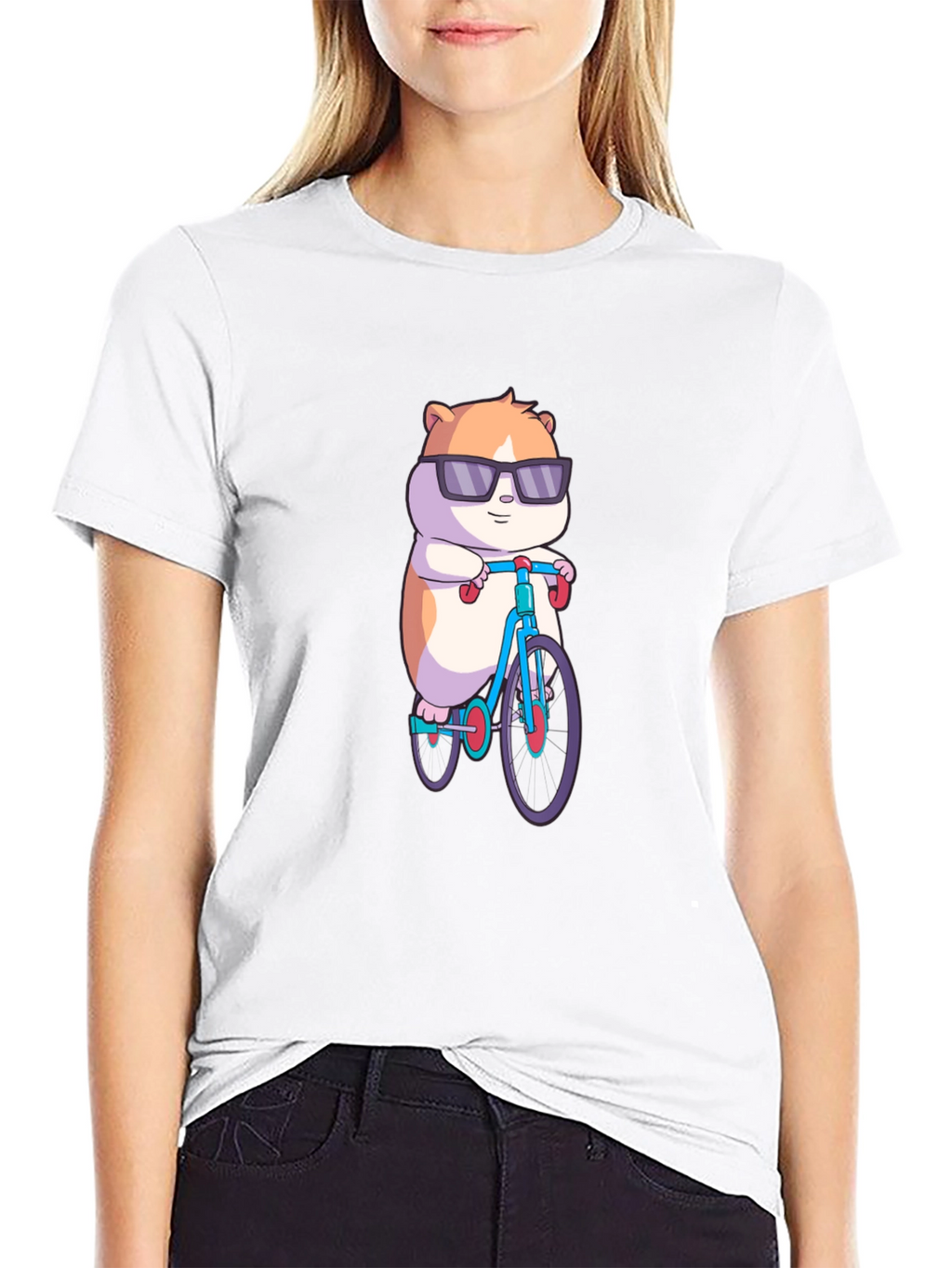 Cool Hamster Biking T-Shirt