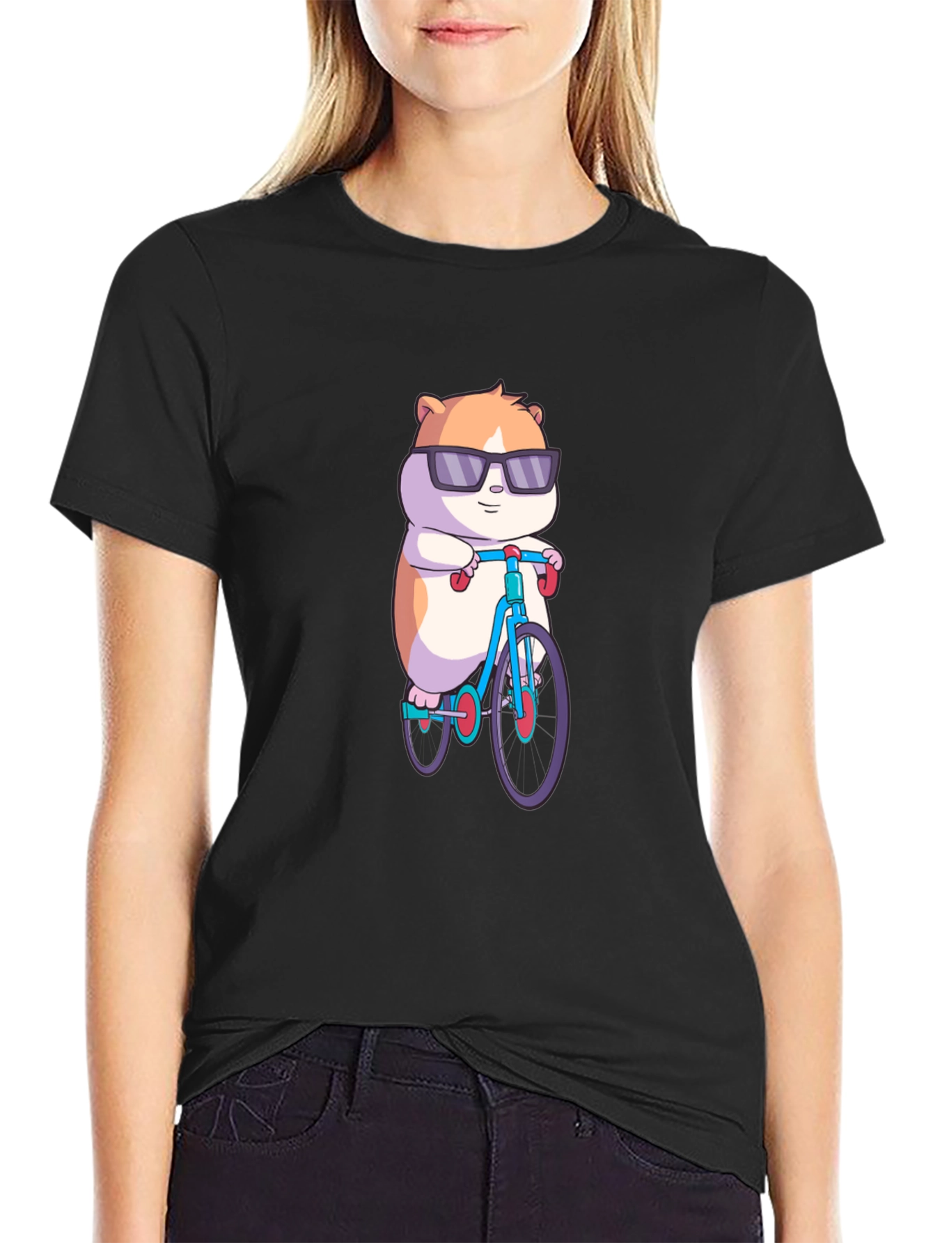 Cool Hamster Biking T-Shirt