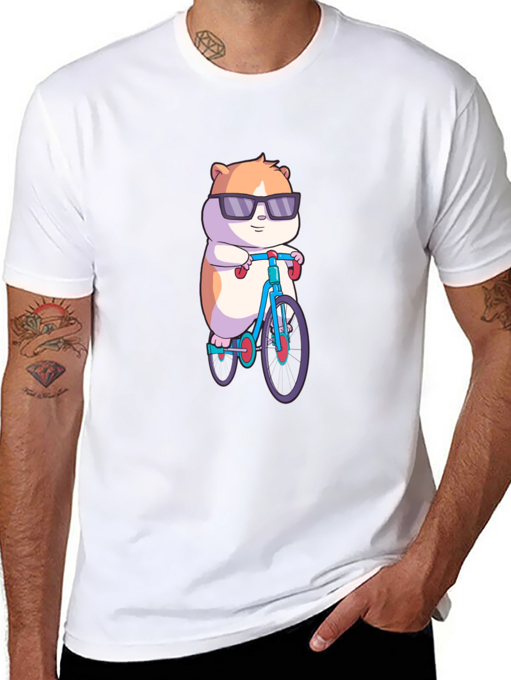 Cool Hamster Biking T-Shirt